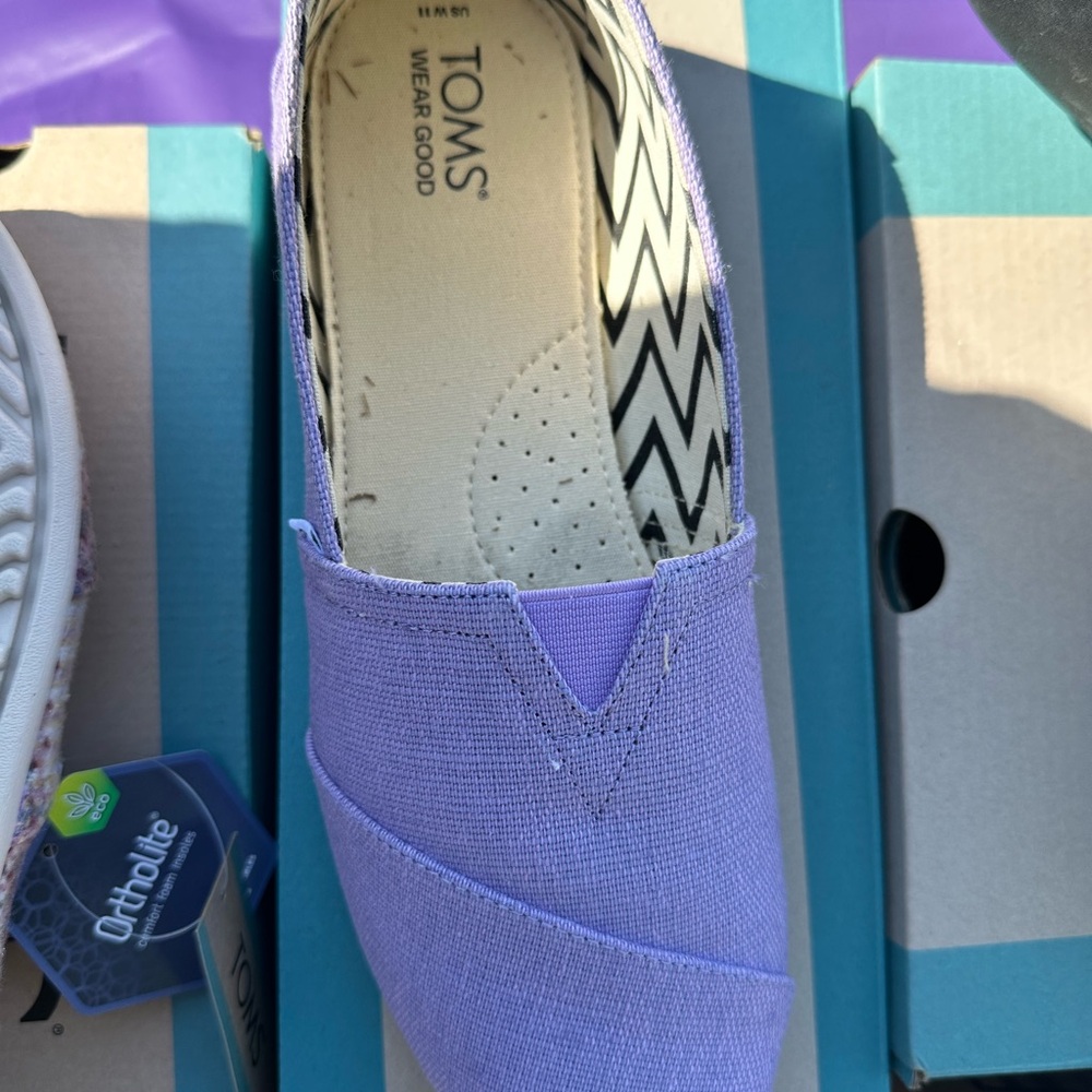 TOMS Vintage Purple Heritage Canvas Shoes